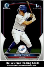 2023 Bowman Logan Wagner #BCP-36 Los Angeles Dodgers Chrome Prospects MLB