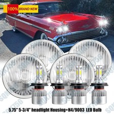 6000k For 1966-1976 Chevrolet Caprice 5 34 5.75inch Led Headlights Hilo Drl