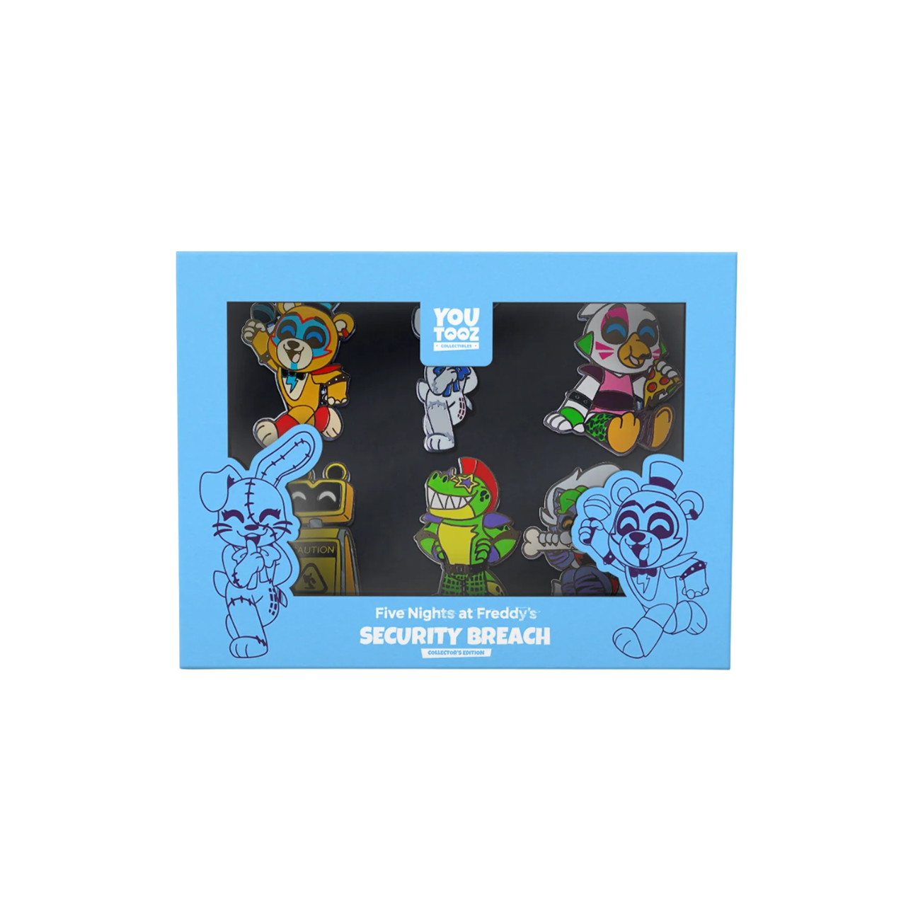 Youtooz Collectables - Five Nights at Freddy - Pin Set (5) - Collector's Edition