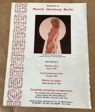 Mel Ramos gallery exhibition ad 1998 vintage art magazine print Peek a boo blond