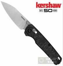 Kershaw BEL AIR Knife 3.1" Carbon Fiber HANDLE KVT Bearings 6105CF FAST SHIP