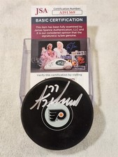 ANTHONY DEANGELO signed FLYERS puck JSA COA