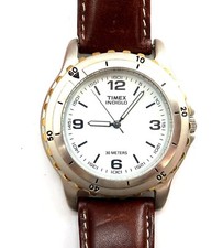 TIMEX INDIGLO Mens Quartz Watch 39mm case with NEW BATTERY  WORKS