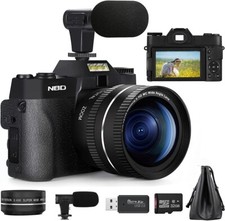 4K Digital Camera 48MP 30fps WIFI Point and Shoot Camera Anti-Shake for YouTube
