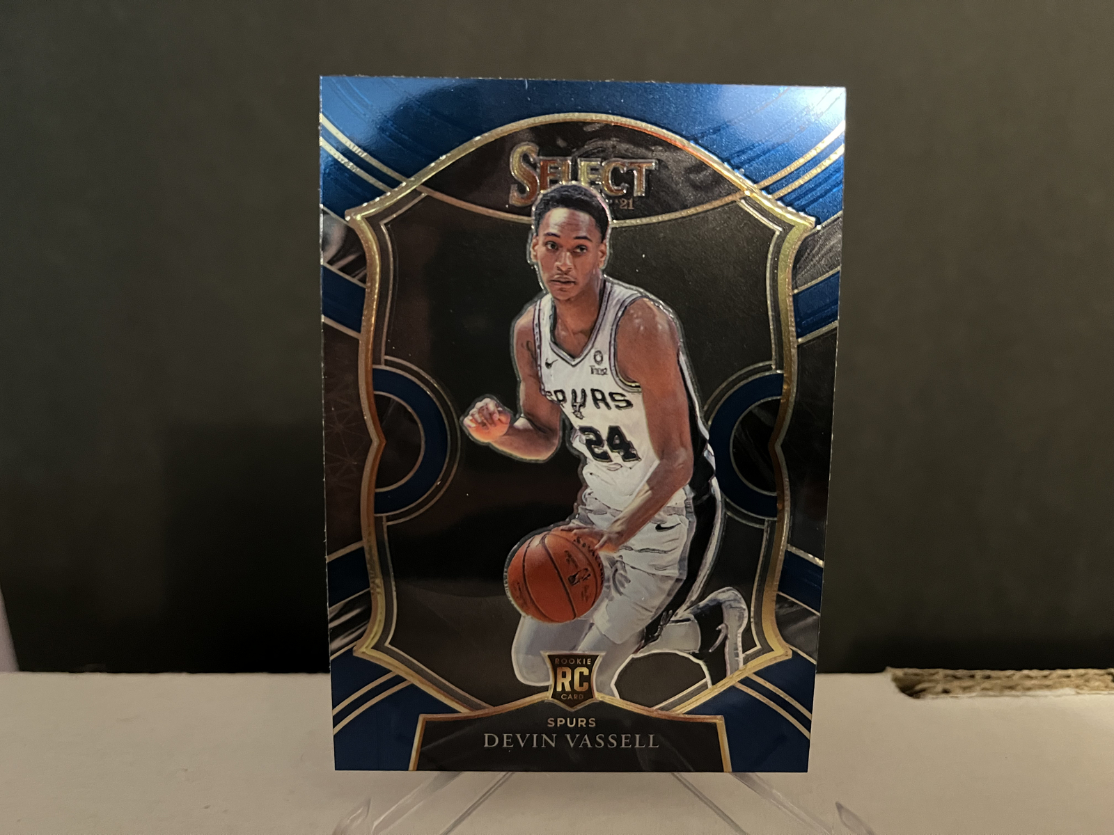 2020-21 NBA Panini Select Basketball Devin Vassell #71 Base Rookie Card
