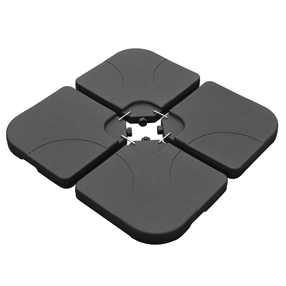 Modern Outdoor Umbrella Base Weights 4 Piece Set Anthracite Stand For Sale Online Ebay