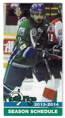 2013-14 Melfort Mustangs SJHL Hockey Schedule !!! Many Sponsors