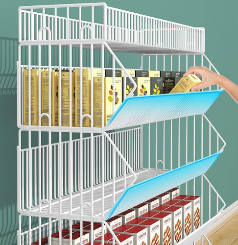 5 Tier Market Wire Grid Retail Display Shelf Merchandise Display Rack Stand - Picture 7 of 11