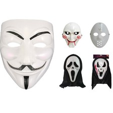 Halloween Purge Vendetta Saw Horreur Clown Ghostface Déguisement Scary Masques