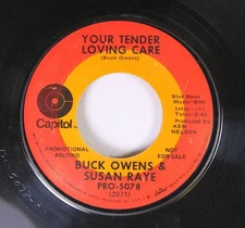 Country Promo 45 Buck Owens & Susan Raye You Tender Loving Care / The Great Whit
