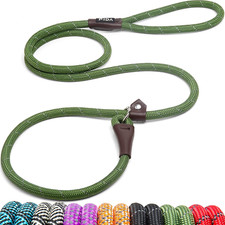 Durable Slip Lead Dog Leash, Heavy Duty 1/2" X 6 FT Comfortable Strong Rope Slip