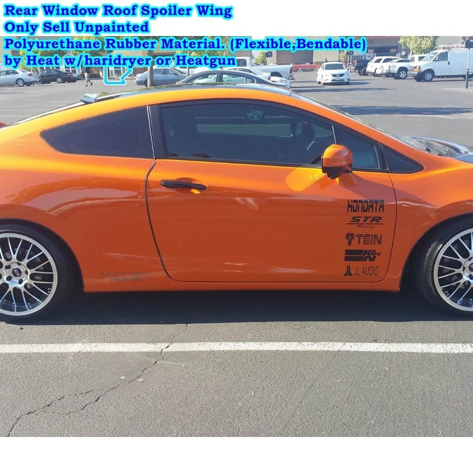 Alerón de techo ventana trasera KmhSpeed 889H para Honda CIVIC Si 2012~2015 cupé Foto 3 de 4