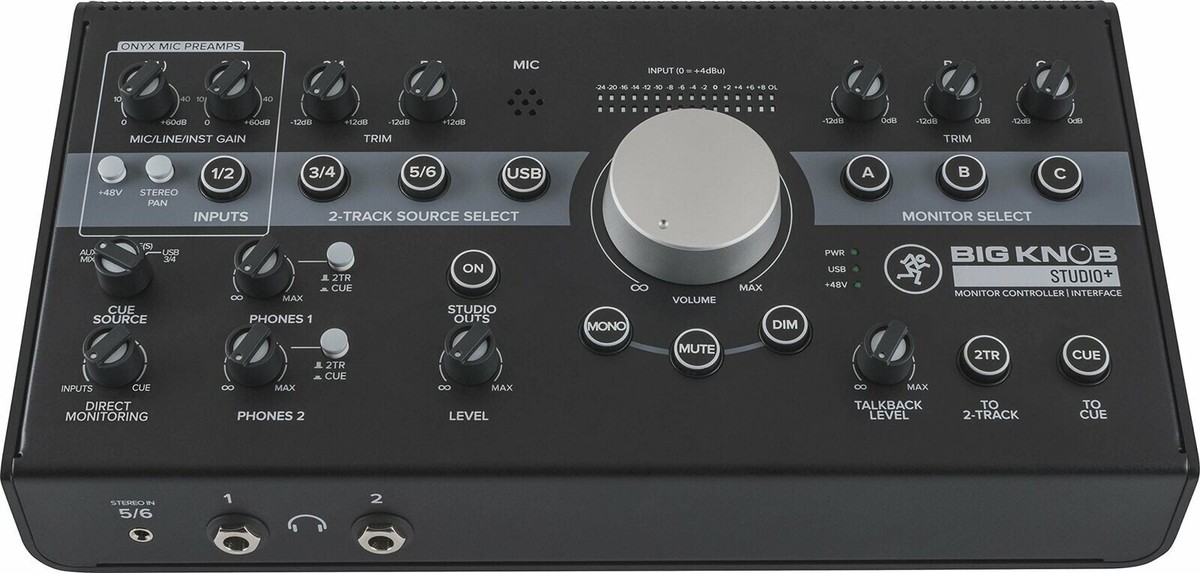 New - Mackie Big Knob Studio+ 4x3 Studio Monitor Controller and