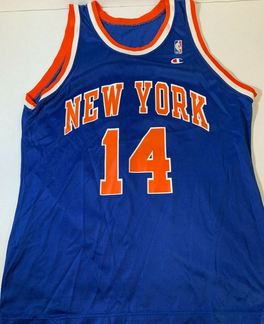 Vintage NBA CHAMPION New York Knicks Anthony Mason Basketball Jersey