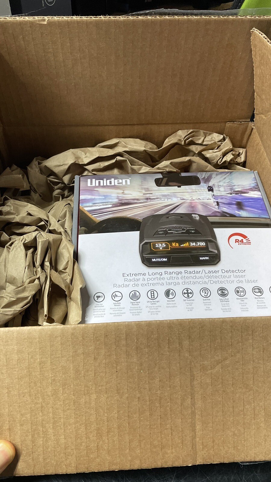 Uniden R4 LongRange Laser/Radar Detector w/Builtin GPS 50633600542 eBay