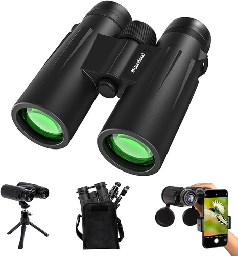 10x50 Waterproof Binoculars with Tripod/Carrying Bag HD BAK4 for Hunting Boating - Picture 11 of 22