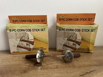 Vintage Yax 12 Stück Maiskolben Stick Set
