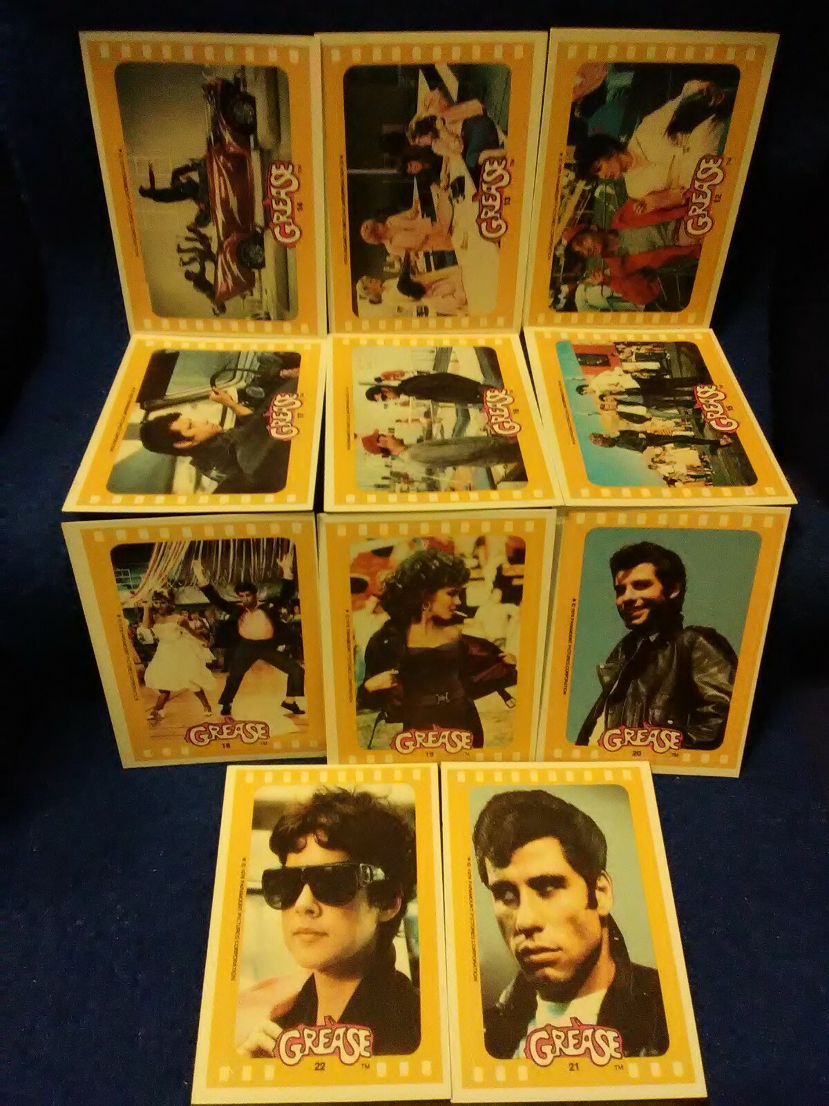 1978 TOPPS GREASE The Movie Series 2 Trading Card Base & Sticker Set