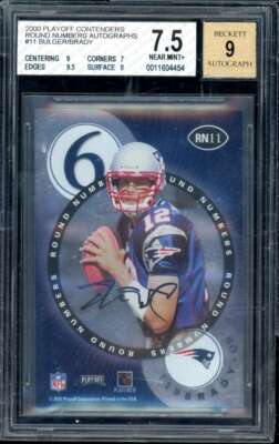 2000 Playoff Contenders Tom Brady Rookie Jersey 2000 Playoff