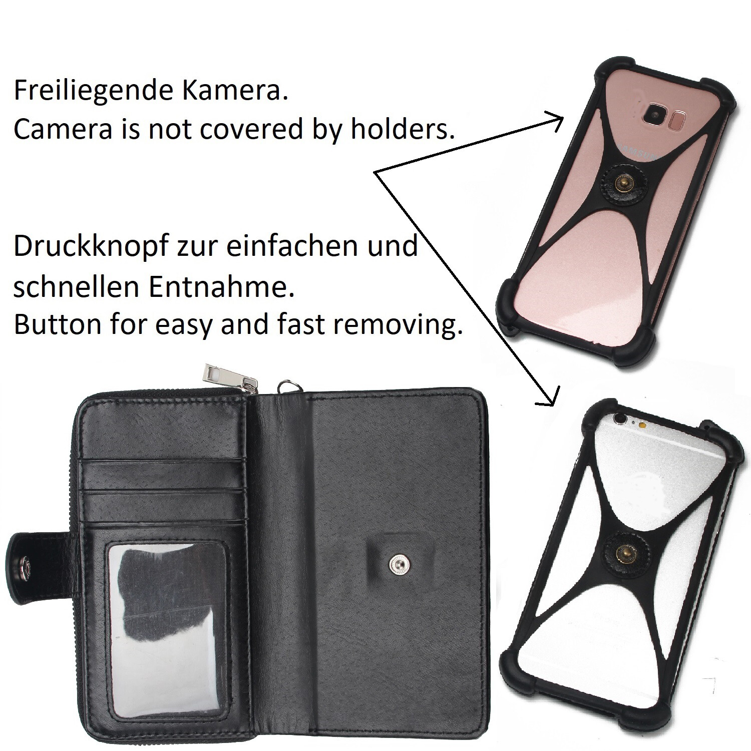 Housse Portefeuille étui Rabat Pour DOOGEE S100 - Noir Similicuir - Neuf Avec Protection Caméra