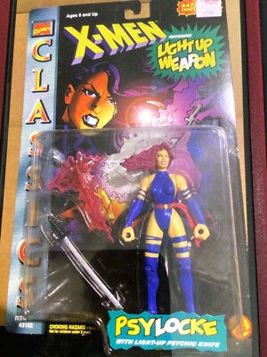 X-MEN CLASSICS サイロック Vintage Psylocke Vintage 1996 Toybiz X-Men Classics Figure w/ Light Up