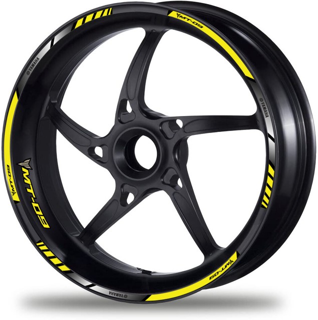 MT Tracer MT09 Motorcycle Bike Wheel Decal Rim Stickers Stripes 900