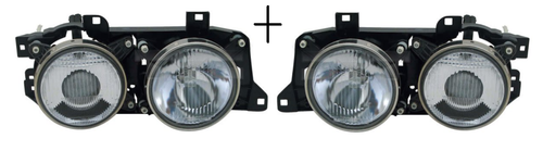 Lot De 2 Phares Avant électriques Gauche+droite Pour BMW 3 E46 1998-2006 - Halogène H7, Fabrication France