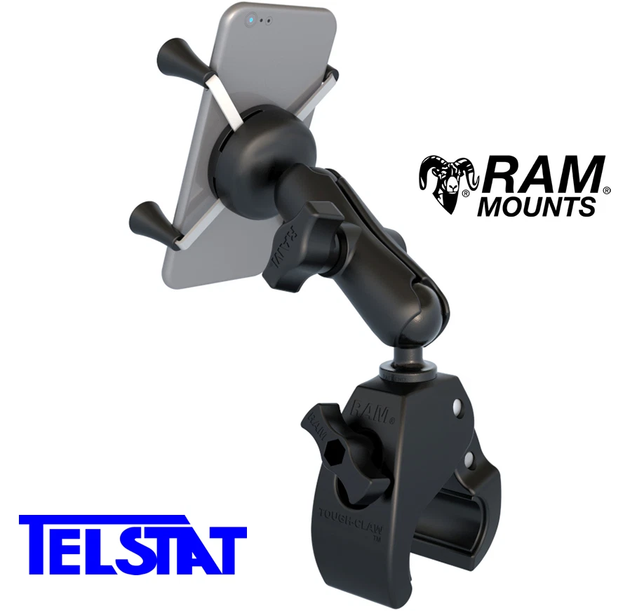 RAM XGrip Phone Mount with Tough-Claw RAM-B-400-UN7U - Handlebars, Kayak, Bikes - Image 3 of 4