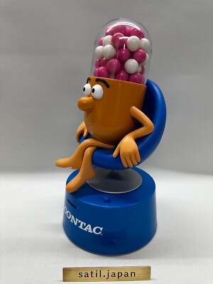 Mr. CONTAC 人形3体 USED] Mr Contac Piggy Bank Figure 300mm Advertising Drug Mascot