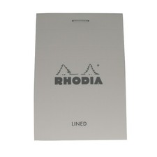 Brand New Ice White Rhodia Bloc No.11 Head-Stapled Notepad 74 105 - EU Shipping