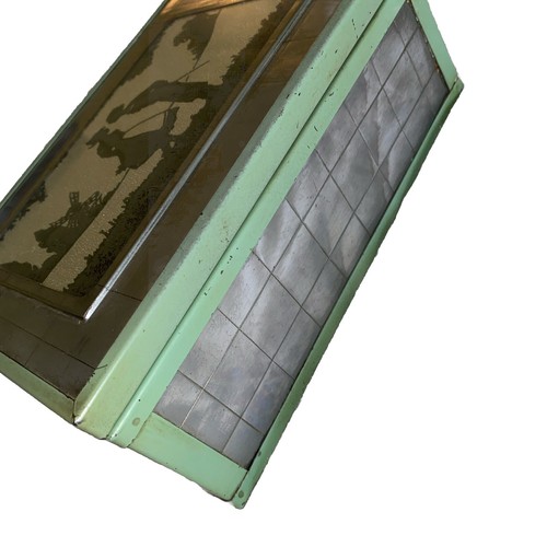 ART DECO CHROMIUM DRESSER JEWELRY BOX SILHOUETTE GREEN METAL WOOD INTERIOR 1920s - Picture 18 of 20