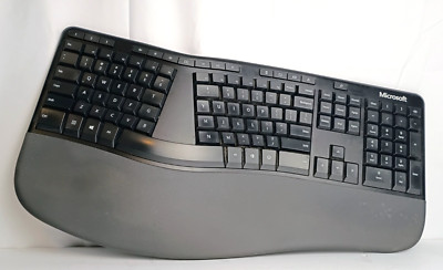 Microsoft Ergonomic Full size USB Wired Mechanical Keyboard Model 1878 - Tested