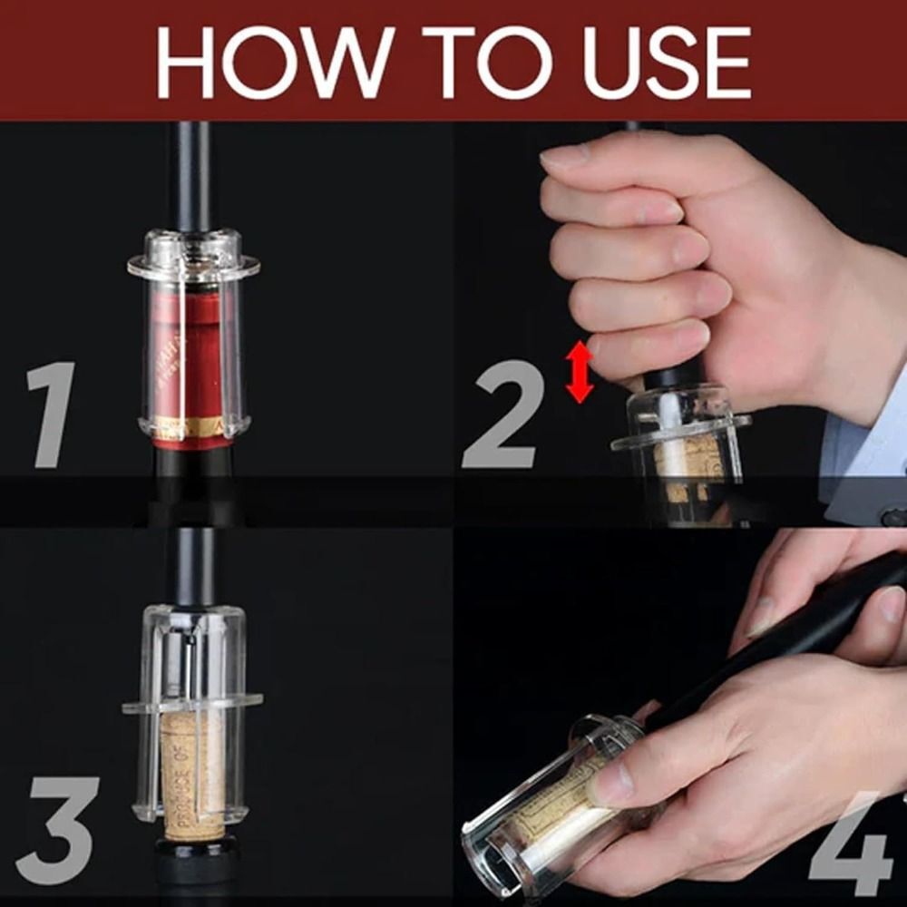 Portable Manual Air Pressure Bottle Opener Pump Needle Wine Openers eBay