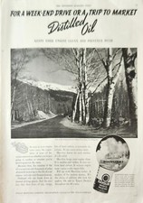 1938 Havoline motor oil Vintage Ad For a week end drive or a trip to market
