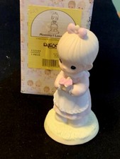 PRECIOUS MOMENTS 112143 MOMMY I LOVE YOU 1987 w/BOX-SYMBOL: EYEGLASS-VGC