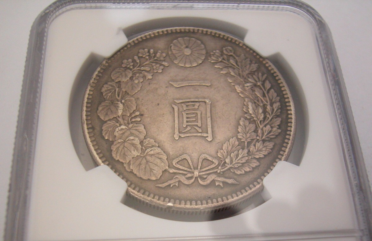 Japan-Silver Yen M 38 (1905) -NGC -AU Details-Obv- Scratched,Rim