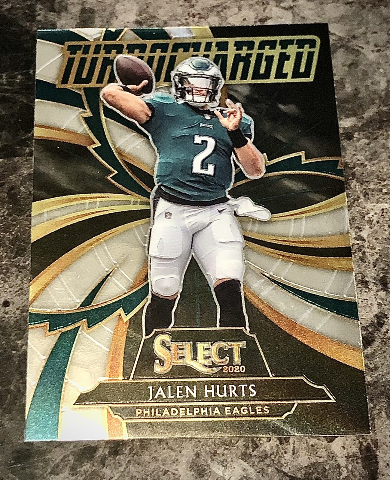 2020 SELECT FOOTBALL JALEN HURTS RC TURBOCHARGED ROOKIE INSERT #T25 EAGLES