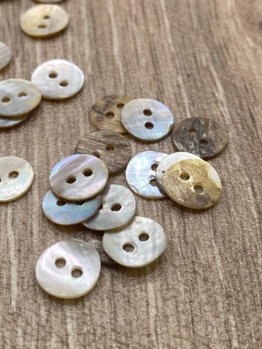 9mm Mother Of Pearl buttons 2 Hole Baby Cardigans Knitting Crafts Scrapbooking - Picture 14 of 16