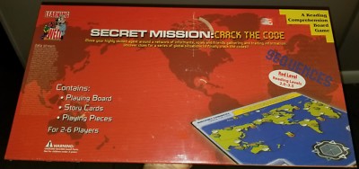 New Learning Well secret mission crack the code Board Game Reading Comprehension