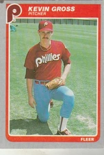 FREE SHIPPING-MINT-1985 Fleer #252 Kevin Gross Philadelphia Phillies 
