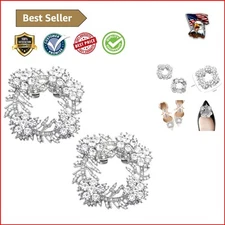 Pearl Rhinestone Shoe Clips for Party Wedding - Fashionable Shoe Transformation