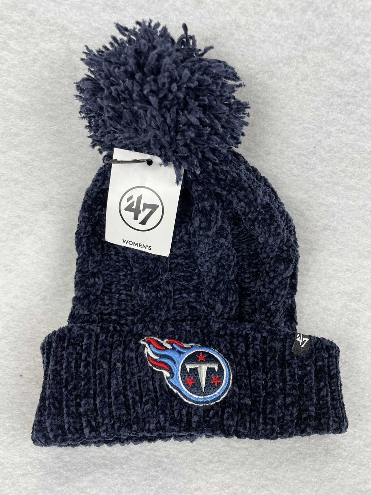 Men's '47 Navy Tennessee Titans Fracture Cuffed Knit Hat
