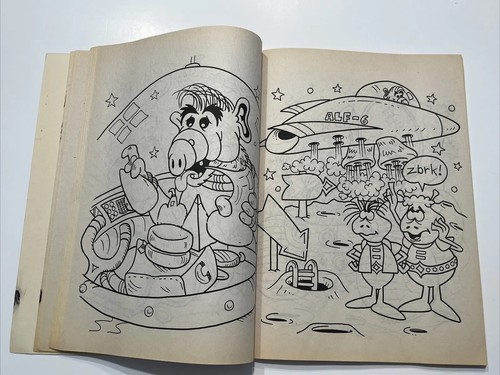 Vintage ALF 1987 Jumbo Coloring Book ~ Golden Books, Great Collectable Rare Alf! - Picture 12 of 19