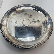 F B Rogers Silverplate Pedestal 12.5" Cake Plate