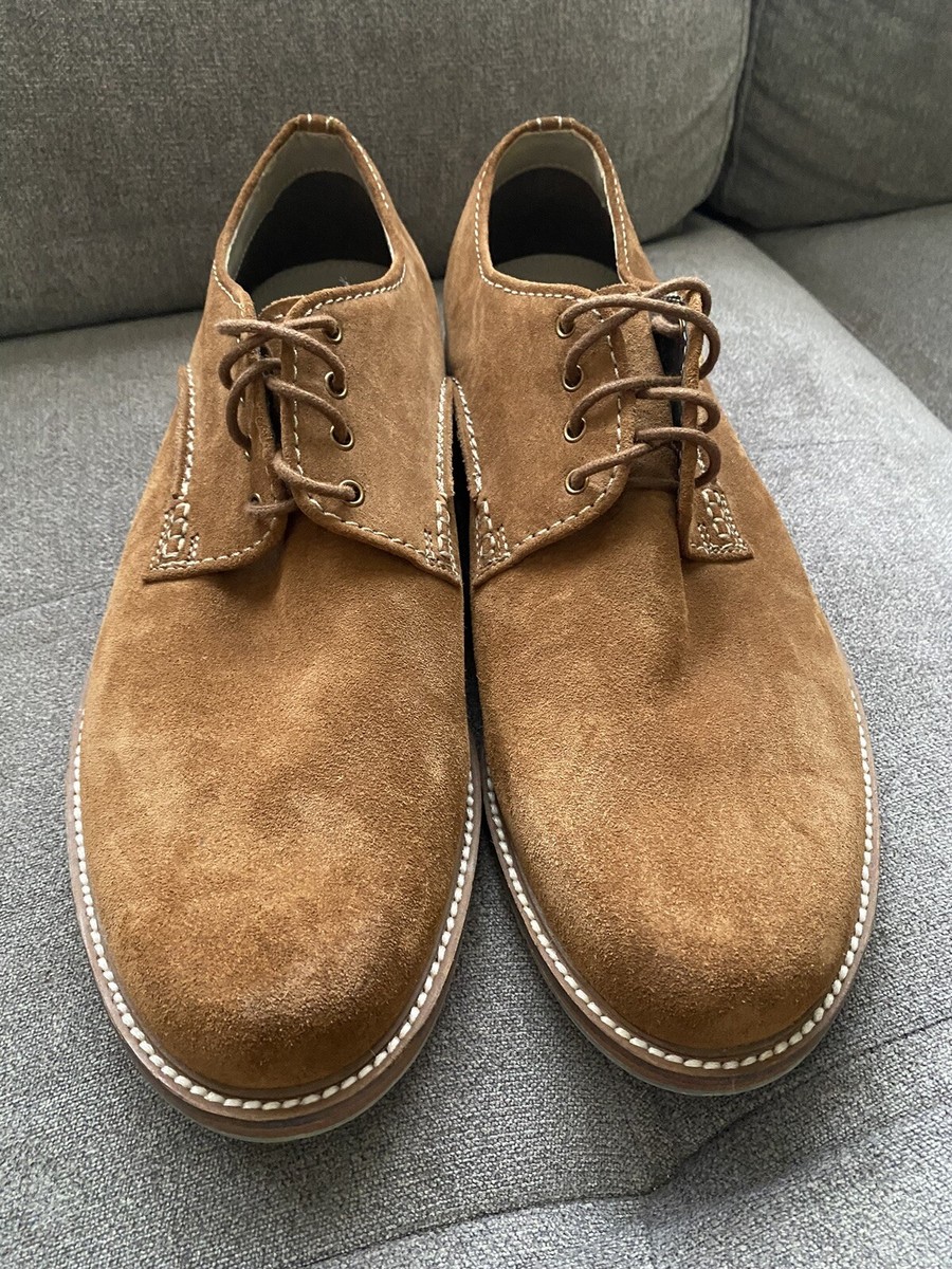 CLARKS ARTON WALK TOBACCO SUEDE SHOES 8.5 M