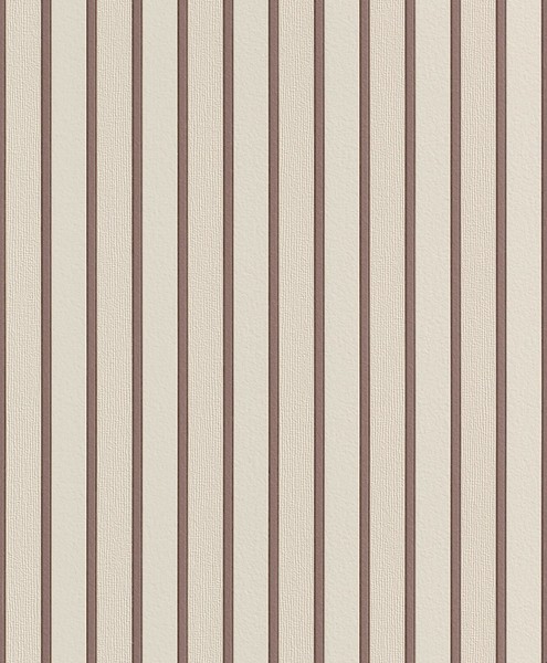 Rasch Vliestapete Home Vision 770124, Beige Mit Braunen Feinen Streifen-image