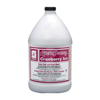 Spartan Lite'n Foamy  Cranberry Ice  Hand, Hair & Body Wash, 4 Gal/Case