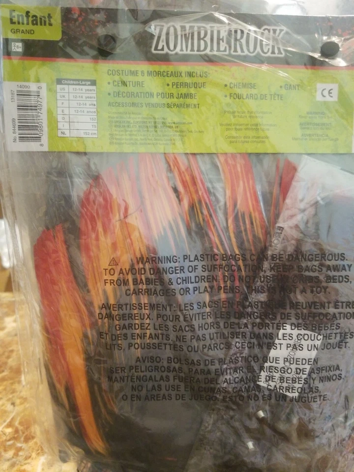 Disfraz de zombi rock niño grande #332 Foto 2 de 3