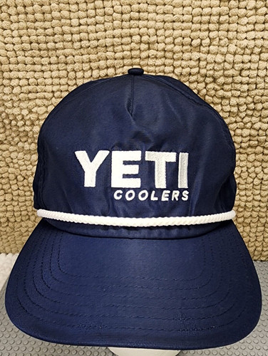 YETI Coolers Navy Blue Rope Adjustable Snapback Hat C… - Gem