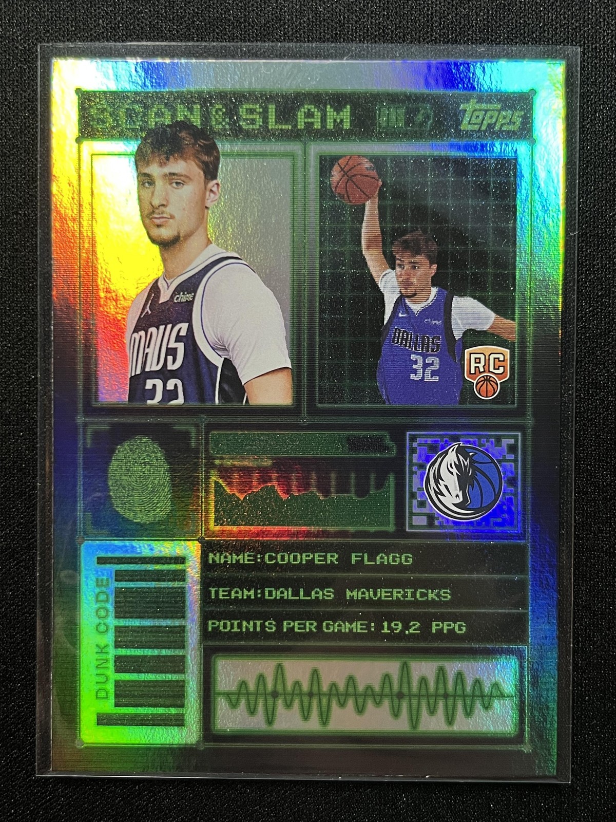 2025-26 Topps #SS-26 Cooper Flagg Scan and Slam RC